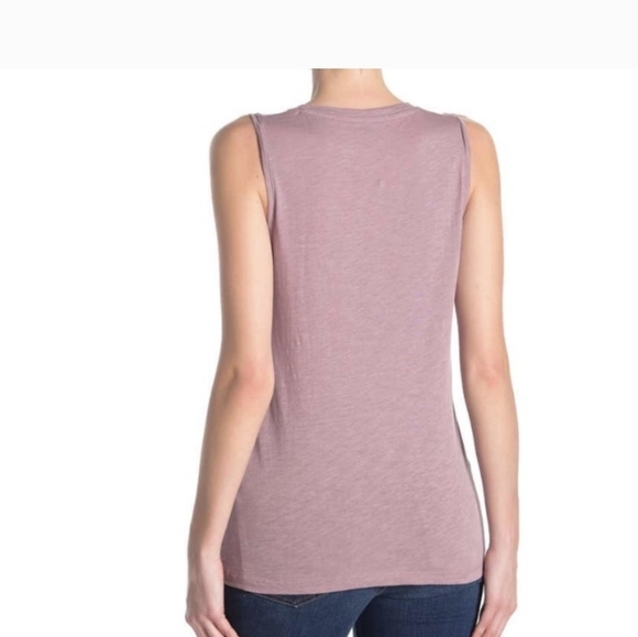 MADEWELL V-Neck Knit Tank Top in Fig Size 1x, new - Picture 5 of 15